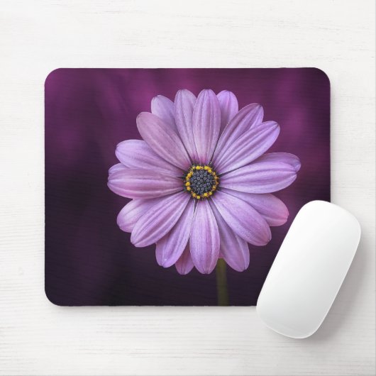 Paarse ventilator in Bloom Muismat (Met muis)