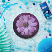 Paarse ventilator in Bloom Papieren Bordje (Feest)