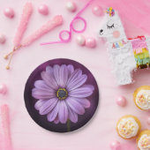 Paarse ventilator in Bloom Papieren Bordje (Feest)