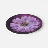 Paarse ventilator in Bloom Papieren Bordje (Gekanteld)