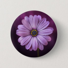 Paarse ventilator in Bloom Ronde Button 5,7 Cm