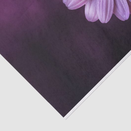 Paarse ventilator in Bloom Tissuepapier (Detail)