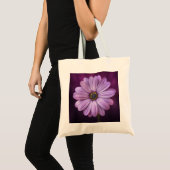 Paarse ventilator in Bloom Tote Bag (Voorkant (product))
