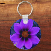 Paarse ventilator in Dusk Sleutelhanger (Voorkant)