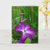 Paarse ventilator kaart (Gele Bloem)