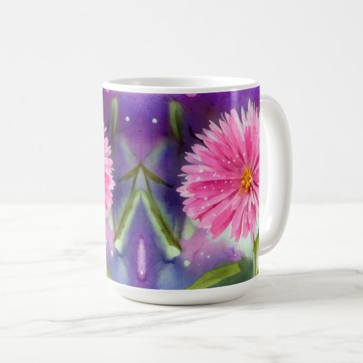 Paarse ventilator koffiemok (Voorkant rechts)