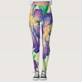 Paarse ventilator leggings