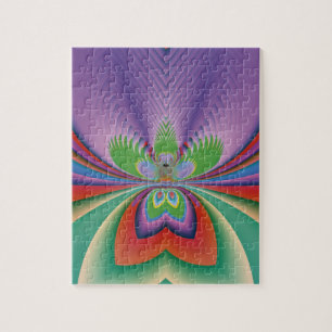 Paarse ventilator legpuzzel