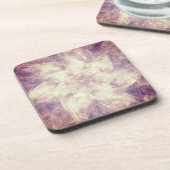  Paarse ventilator Mandala Bier Onderzetter (Linkerzijde)