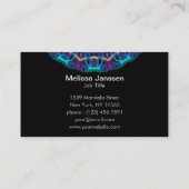 Paarse ventilator - Mandala- Visitekaartje (Achterkant)