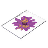 Paarse ventilator met Oranje Hallo Notitieboek (Linkerzijde)