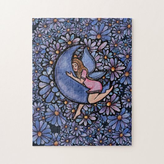 Paarse ventilator Mon Fairy Legpuzzel (Verticaal)
