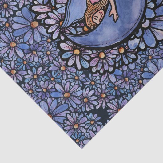 Paarse ventilator Mon Fairy Tissuepapier (Detail)