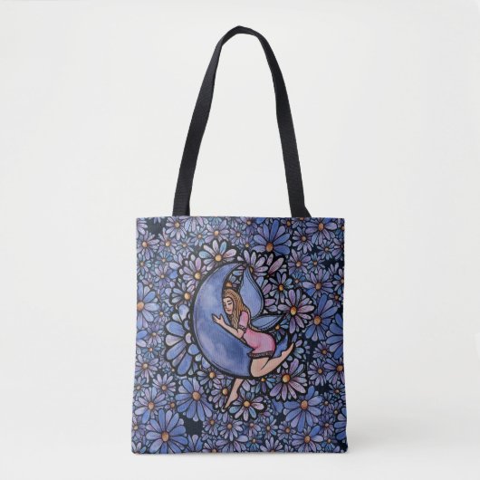 Paarse ventilator Mon Fairy Tote Bag (Voorkant)