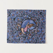 Paarse ventilator Mon Fairy Wandkleed (Voorkant (horizontaal))