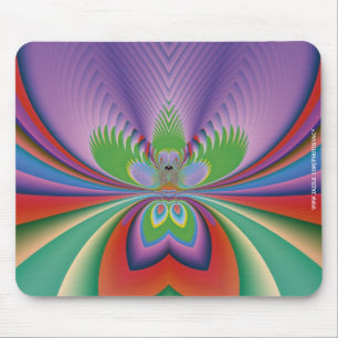 Paarse ventilator muismat