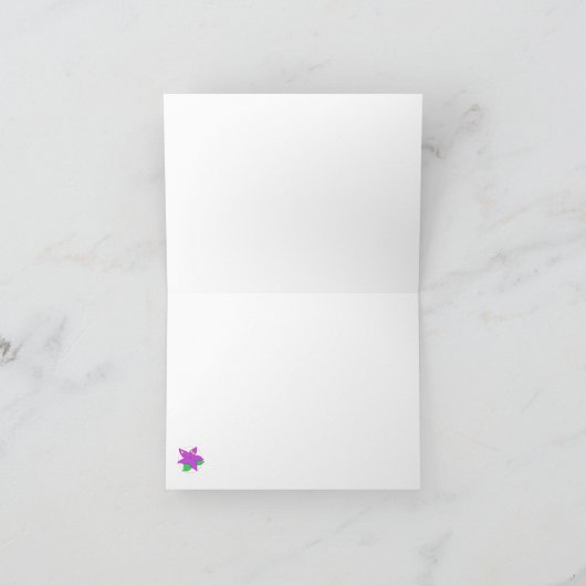 Paarse ventilator Notecard Kaart (Binnen)