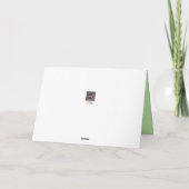 Paarse ventilator op groen blanco kaart (Achterkant)
