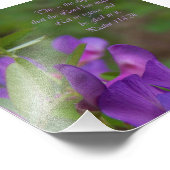 Paarse ventilator Psalm 118:24 Bijbel verse foto a Afdruk (Hoek)