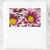 Paarse ventilator rechthoekige sticker (Tas)