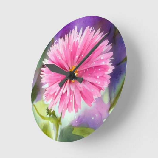 Paarse ventilator ronde klok (Hoek)