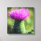 Paarse ventilator sluit dicht canvas afdruk (Voorkant)