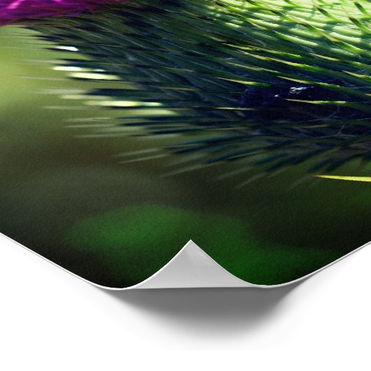 Paarse ventilator sluit dicht poster (Hoek)