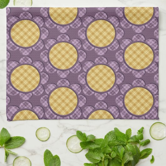 Paarse ventilator theedoek (Gevouwen)