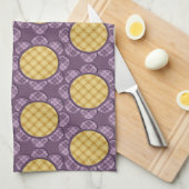 Paarse ventilator theedoek (Quarter Fold)