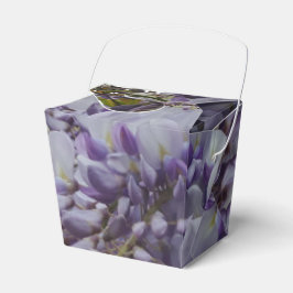 Paarse ventilator uit de voorverpakking bedankdoosjes