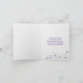 Paarse ventilator voor sympathie Hartelijk dank vo Kaart (Binnen)