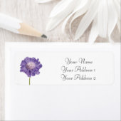 Paarse ventilatoraangepaste Adresetiketten Etiket (Insitu)