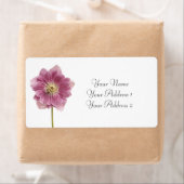 Paarse ventilatoraangepaste Adresetiketten Etiket (Insitu)