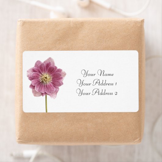 Paarse ventilatoraangepaste Adresetiketten Etiket (Insitu)