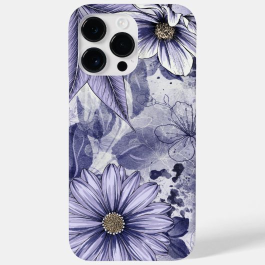 Paarse ventilatorbouquet Case-Mate iPhone case (Achterkant)