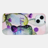 Paarse ventilatorcactus (neopal) Case-Mate iPhone case (Achterkant (horizontaal))