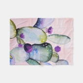 Paarse ventilatorcactus (neopal) fleece deken (Voorkant (Horizontaal))