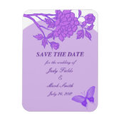 Paarse ventilatordouane bewaart de datum magneet (Verticaal)