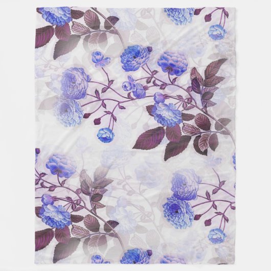  Paarse ventilatordruk Fleece Deken (Voorkant)