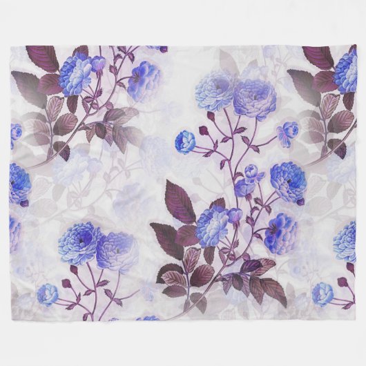  Paarse ventilatordruk Fleece Deken (Voorkant (Horizontaal))