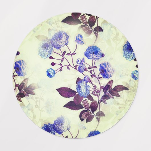  Paarse ventilatordruk op groen Labels (Design 2)