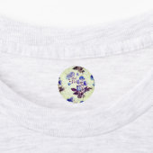 Paarse ventilatordruk op groen Labels (Aangebracht)