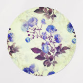 Paarse ventilatordruk op groen Labels (Design 1)