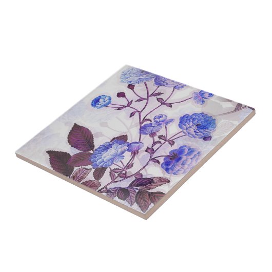  Paarse ventilatordruk Tegeltje (Zijkant)