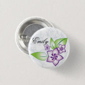 Paarse ventilatorflair Ronde Button 3,2 Cm (Voorkant /achterkant)