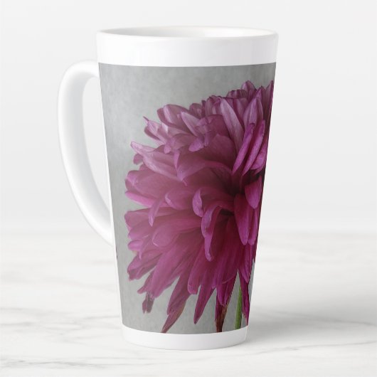 Paarse ventilatorlatorMok Latte Mok (Linkerhoek)