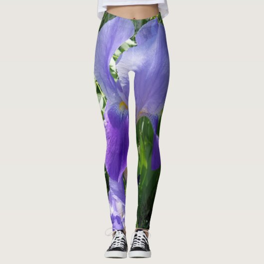 Paarse ventilatorLeggings Leggings (Voorkant)