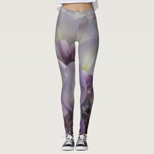 Paarse ventilatorLeggings Leggings (Voorkant)