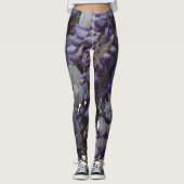 Paarse ventilatorLeggings Leggings (Voorkant)