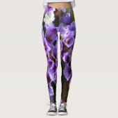 Paarse ventilatorLeggings Leggings (Voorkant)